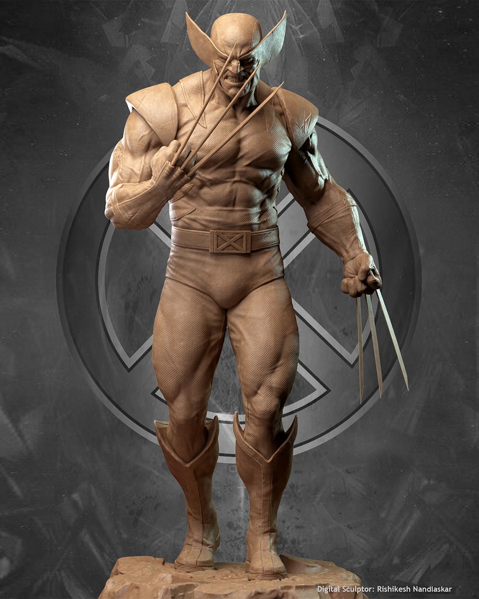ArtofRishikesh's tweet image. Throwback at my old Wolverine Sculpt done using
@maxonzbrush
For more view check out my insta instagram.com/rishikeshnandl… #ArtistOnX #wolverine #xmenfanart