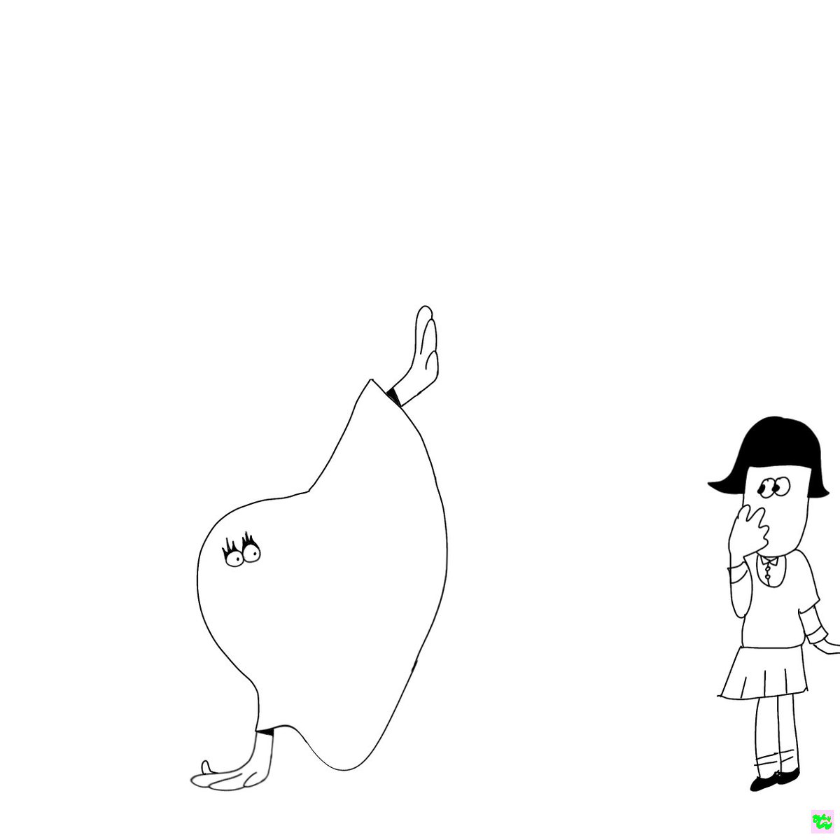 mishintyaaaaaan's tweet photo. 二足歩行のおばけ

 #ゆるいイラスト   #イラスト    #illustration    #絵柄が好みっていう人にフォローされたい https://t.co/13zQ47P0m0