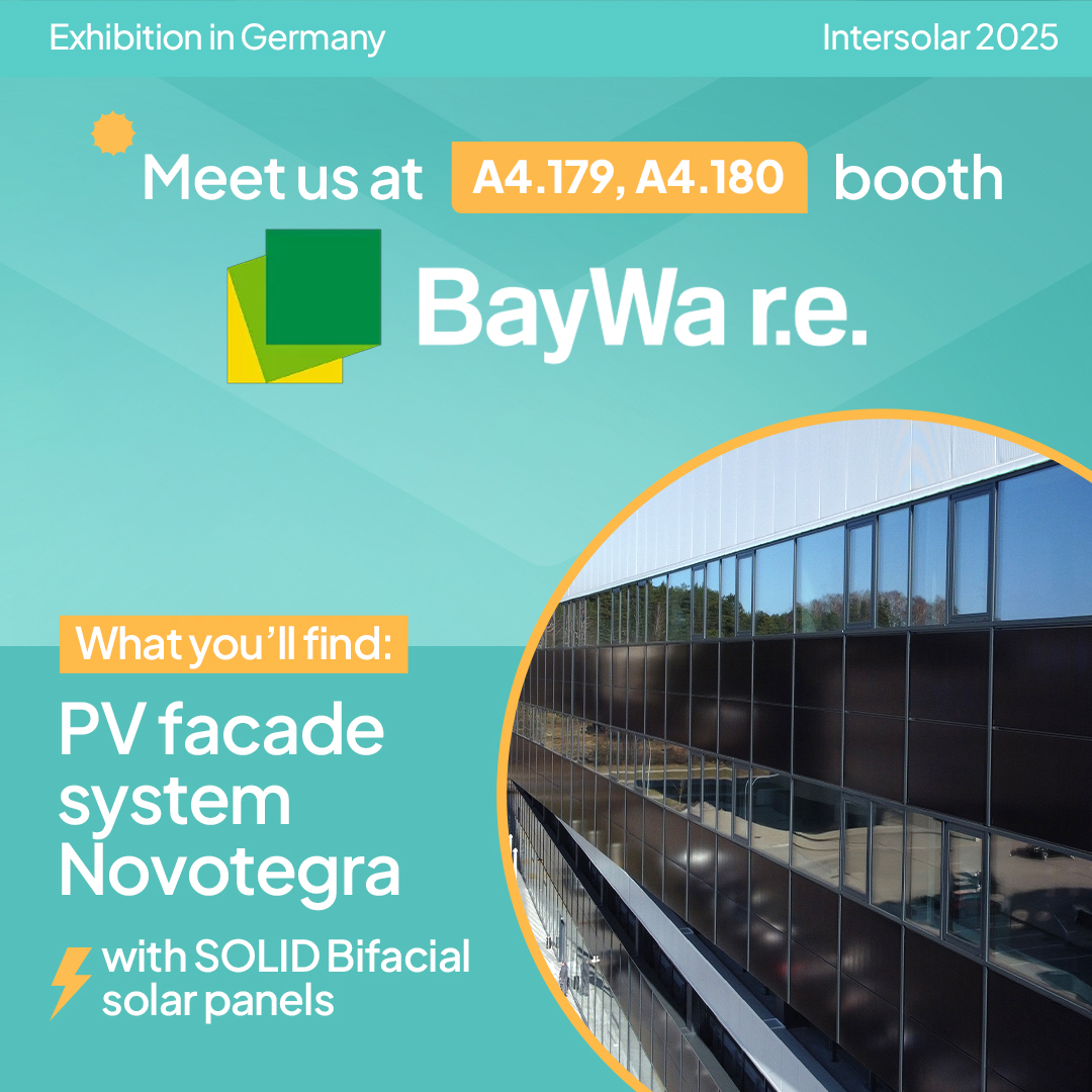 #2 Meet #SoliTek at #Intersolar2025! 🔥

Find us and our products across several partner stands:

🟠 IBC SOLAR AG – Booths A4.470 &amp; A4.570
🟢 BayWa r.e. Global – Booths A4.179 &amp; A4.180
🔵 Ernst Schweizer AG – Booth A5.540
