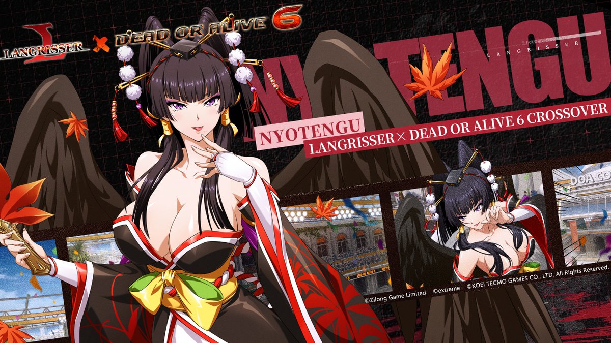 Langrisser X DEAD OR ALIVE 6 Crossover Character: Nyotengu
The female tengu stands supreme! Hmm? Commander? I know not your face. Come, let us see what you can do!
#Langrisser #DOA6