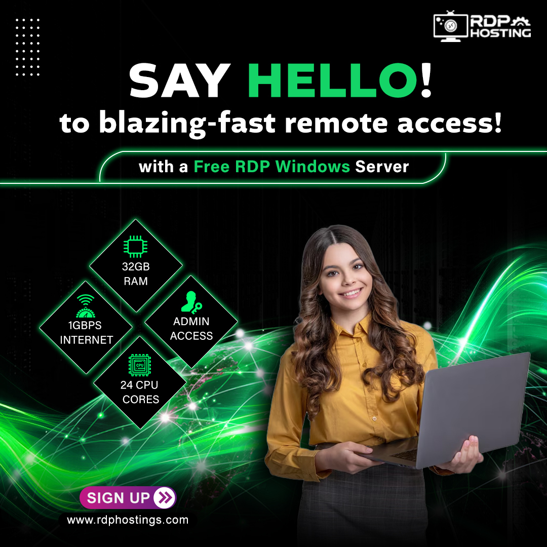 RdpHosting's tweet image. Say 👋hello to blazing-fast🚀 remote access! With NVMe 🗃️SSD, 24 CPUs, and Windows Server💻, your free RDP😍 server will never lag behind. Ready to activate in just 24 hours.

❤️Grab the deal now- rdphostings.com/windows-rdp-se…

#Freerdp #windowsFreeRDP #Freeserver