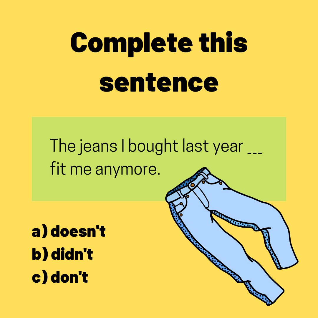 Here's your midweek #grammar challenge.👖
