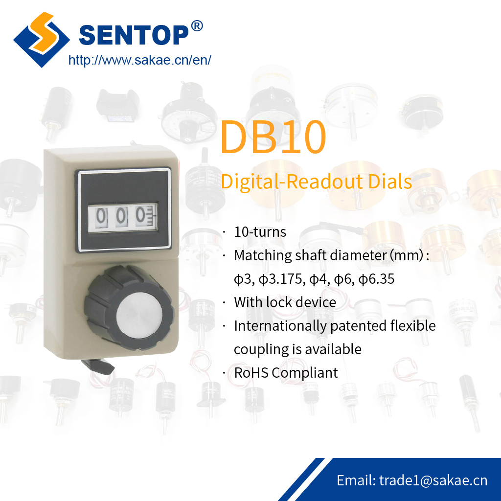 Sentop_1995_'s tweet photo. DB10 is a digital-readout dial with the characteristics of smooth rotation, accurate counting, and intuitive reading.  It can be adapted to a 10 turn potentiometer. Its reading window design is clear, and the 3-digit reading has high accuracy.
👉trade1@sakae.cn https://t.co/kGnEnyHuV6