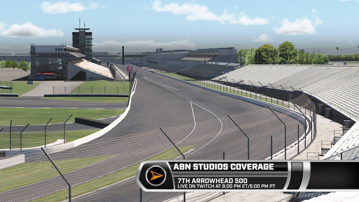 ABN Studios (@abn_studios) on Twitter photo It's race day! The 7th running of the Arrowhead 500 is tonight at 8 pm ET/5 pm PT, and all the action will be live on Twitch! Join <a href="/RickJamesTV/">Rick James</a> and <a href="/ohay_12/">fuck this place i'm out (go to 🦋)</a> when they call the action tonight from the Brickyard!
<a href="/ABNeSports_US/">ABN eSports</a> | #ABNChampCar It's race day! The 7th running of the Arrowhead 500 is tonight at 8 pm ET/5 pm PT, and all the action will be live on Twitch! Join <a href="/RickJamesTV/">Rick James</a> and <a href="/ohay_12/">fuck this place i'm out (go to 🦋)</a> when they call the action tonight from the Brickyard!
<a href="/ABNeSports_US/">ABN eSports</a> | #ABNChampCar