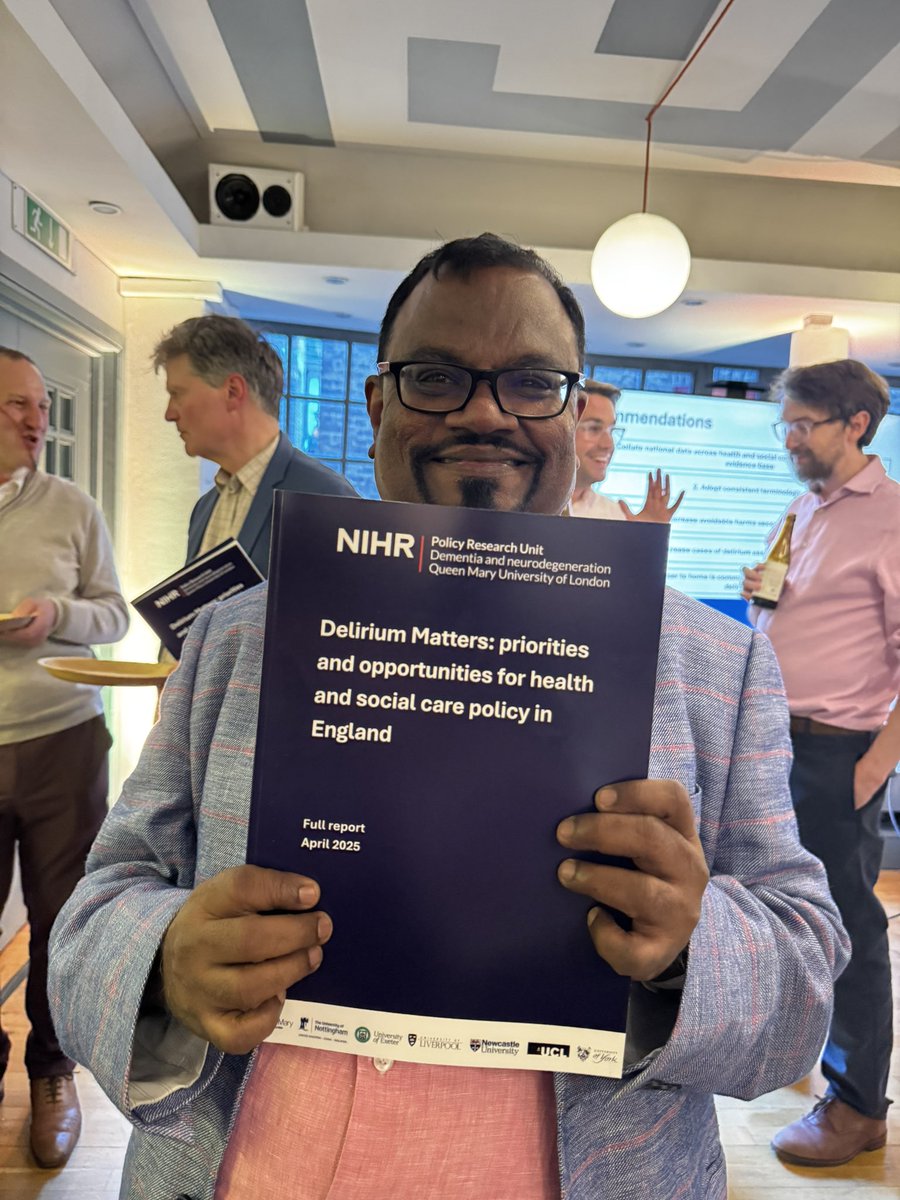 deliriumkrish's tweet image. Delirium Matters. Launch event. Great initiative @ProfLizSampson @A_MacLullich @DrJosieJ @DeNPRU_QM
