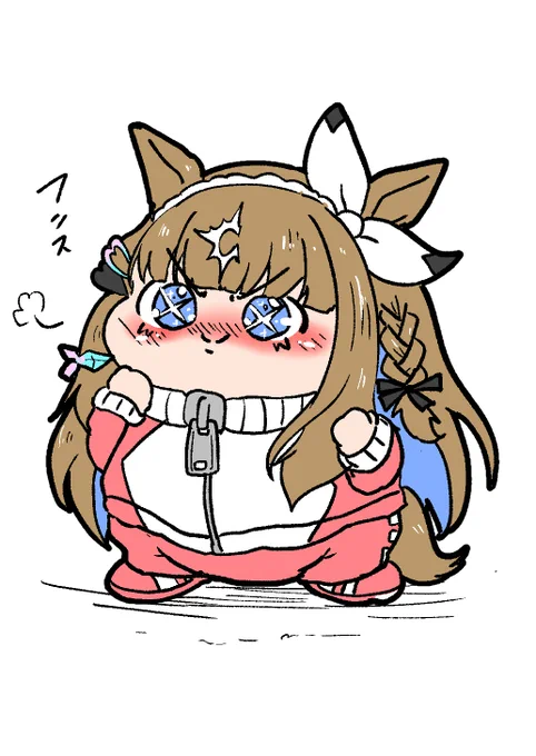 #今月描いた絵を晒そう 
今月もモチモチだね 