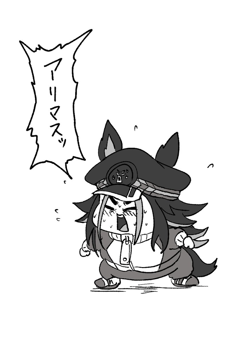 #今月描いた絵を晒そう 
今月もモチモチだね 