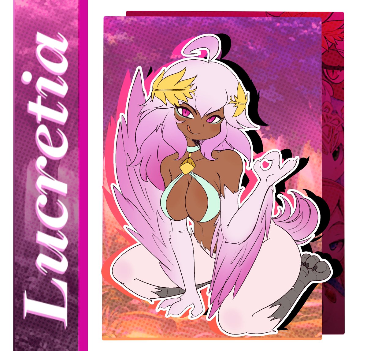 My DnD Character Lucretia done by my smelly fox friend <a href="/JasminManticore/">JasminTheManticore 🇻🇪</a> template inspired by Zeed002