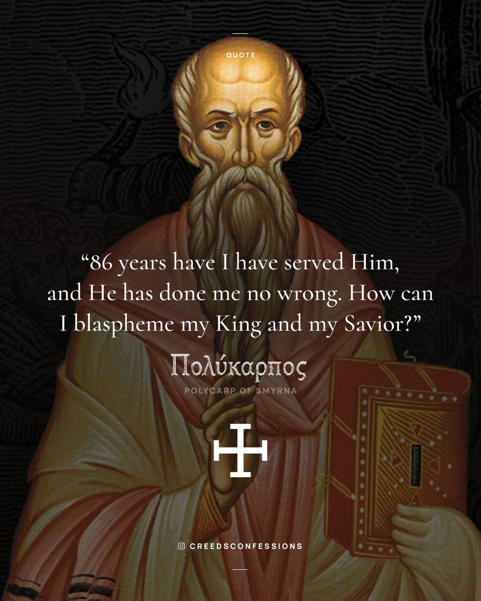 CreedConfession's tweet photo. Polycarp https://t.co/mc4g2ETwH7