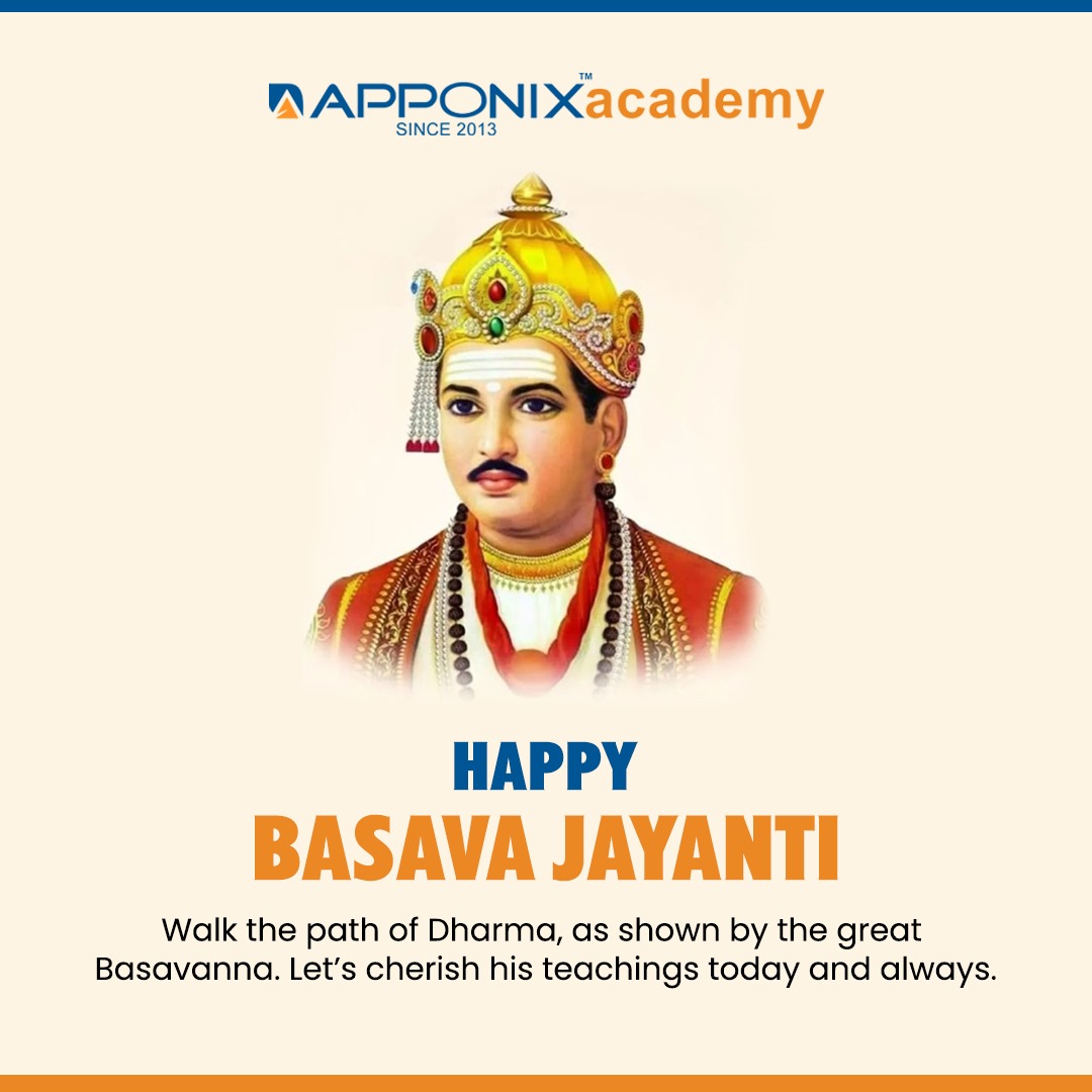 apponixjunior's tweet image. 🌼 Happy Basava Jayanti 🌼

Let us walk the path of truth, dharma, and equality—as shown by the great Jagadguru Basavanna 🙏
His teachings inspire us to lead a life of purpose, service, and righteousness 💫
#BasavaJayanti #ApponixAcademy #BasavannaTeachings #PathOfDharma ✨