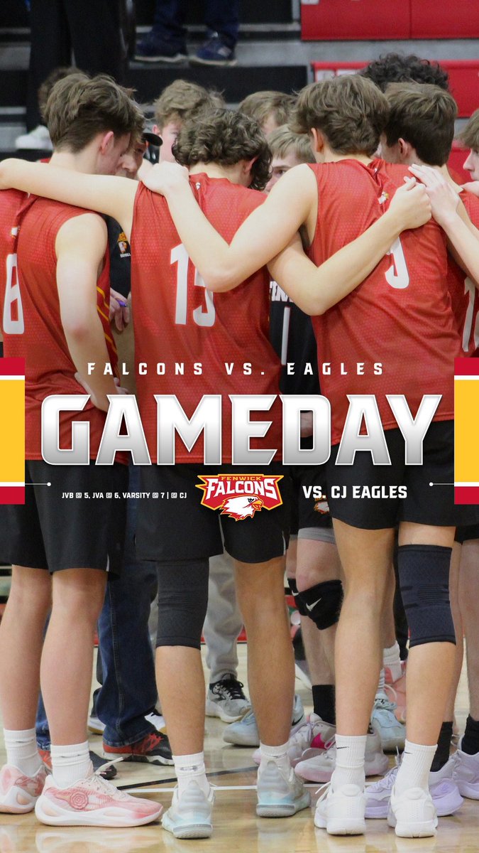 Match Day at CJ! Match times are actually 4:30, 5:30, and 6:30 PM. Let’s Go, Falcons!