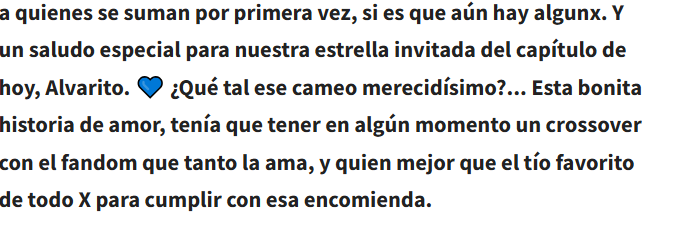 StarMedia_Lat's tweet image. ¿Cómo voy a ser el tío favorito de todo X si solo soy un chillas? 🥺😭

Gracias infinitas a quien o quienes han conectado conmigo como tío Star, Varito o Ál.

Y, muchísimas gracias, a todas las #Garime. Que para mí son lo más espectacular: el fandom.