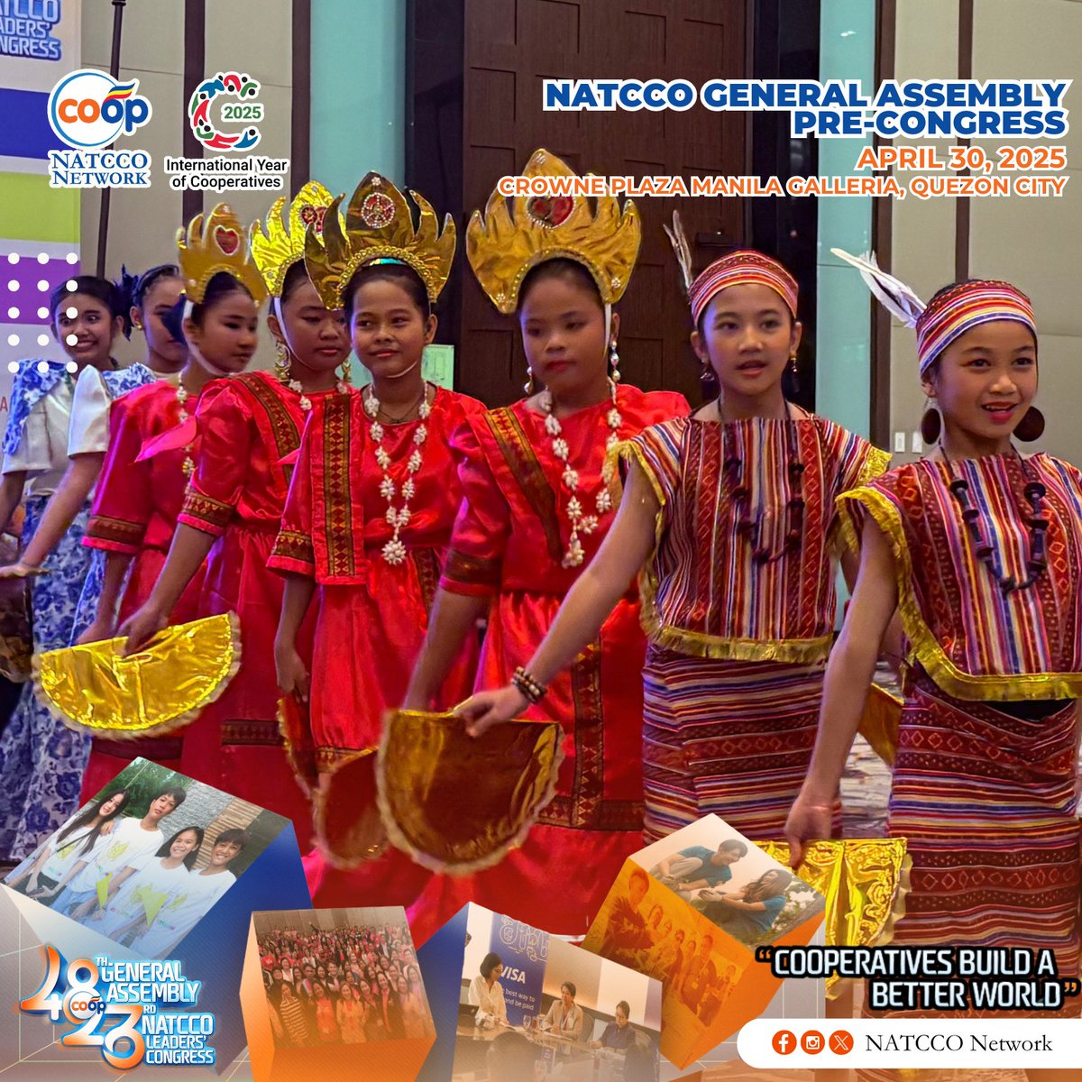 natcconetwork's tweet image. For the first time, NATCCO’s Managers, Youth, and Gender and Development champions came together in a shared opening ceremony—a historic moment of unity, leadership, and shared advocacy.

#NATCCONetwork #OneMovement #InclusiveCooperatives #PreCongress2025 #CoopsBuildABetterWorld