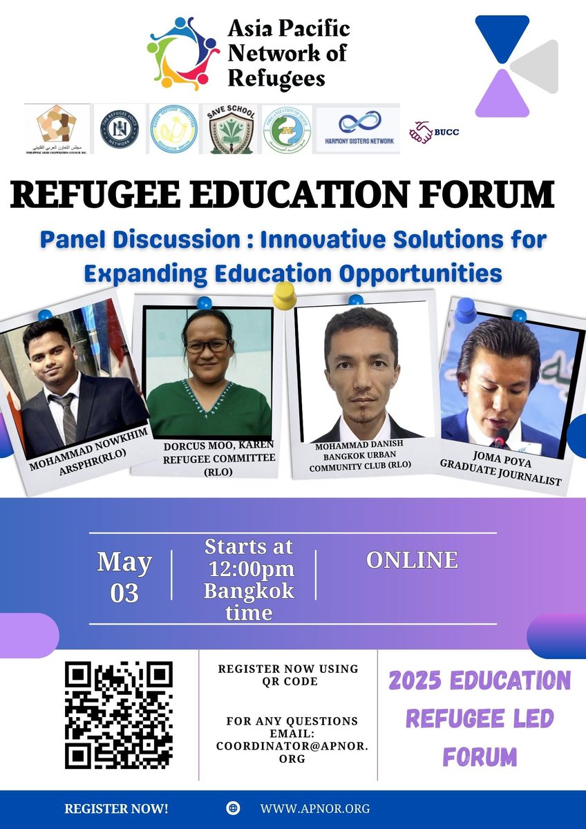 Mohammed Nowkhim (@nowkhimmd) on Twitter photo Refugee Education Forum
#Education4Refugee
#RefugeeForum
<a href="/APNORefugees/">Asia Pacific Network of Refugees</a> <a href="/APRRN_/">APRRN</a> <a href="/arsphrofficial/">Arakan Rohingya Society for Peace and Human Rights</a> <a href="/Refugees/">UNHCR, the UN Refugee Agency</a> <a href="/RefugeesIntl/">Refugees International</a> Refugee Education Forum
#Education4Refugee
#RefugeeForum
<a href="/APNORefugees/">Asia Pacific Network of Refugees</a> <a href="/APRRN_/">APRRN</a> <a href="/arsphrofficial/">Arakan Rohingya Society for Peace and Human Rights</a> <a href="/Refugees/">UNHCR, the UN Refugee Agency</a> <a href="/RefugeesIntl/">Refugees International</a>