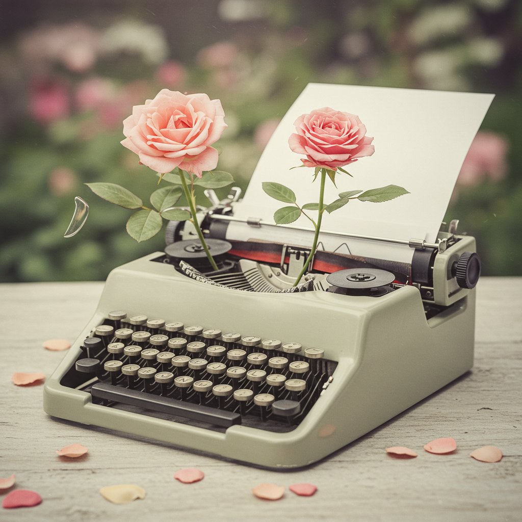 FractAI_pj's tweet image. 【FractAI Quiz #57】
This image was generated from a dictionary definition.

The AI guessed: typewriter
Mechanical memory and blooming thought — it imagined a machine that speaks in flowers.

What word do you think inspired this image?
#FractAI #AIart #MetaLexicon #AIQuiz