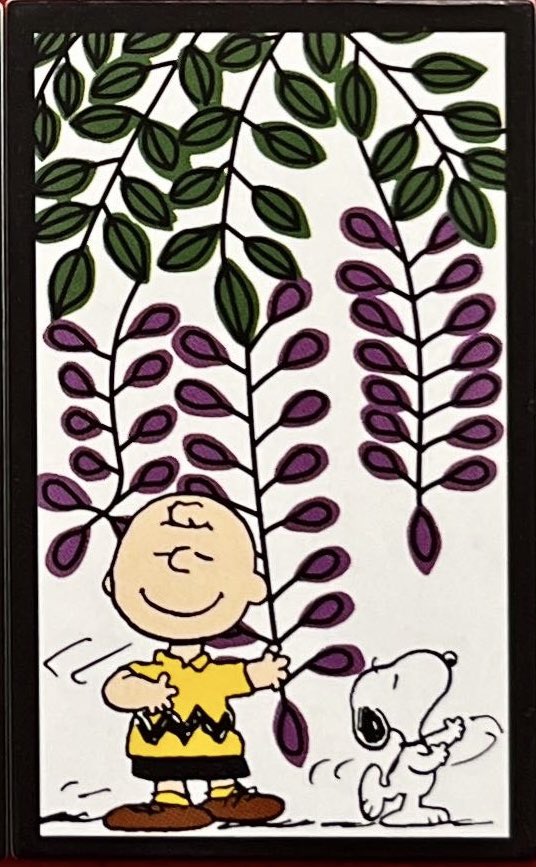 Hanafuda_Omitsu's tweet photo. Snoopy and Charlie Brown bring the April #Hanafuda card to life—wisteria and cuckoo, symbols of elegance and longing🐾
Curious how these cards come to life? Watch here:
🎥 https://t.co/5gGVf9tWEU
#JapaneseCulture #BeautifulJapan #ArtOfPlay @Snoopy @snoopyjapan @SchulzMuseum https://t.co/QxwGdUS8vn