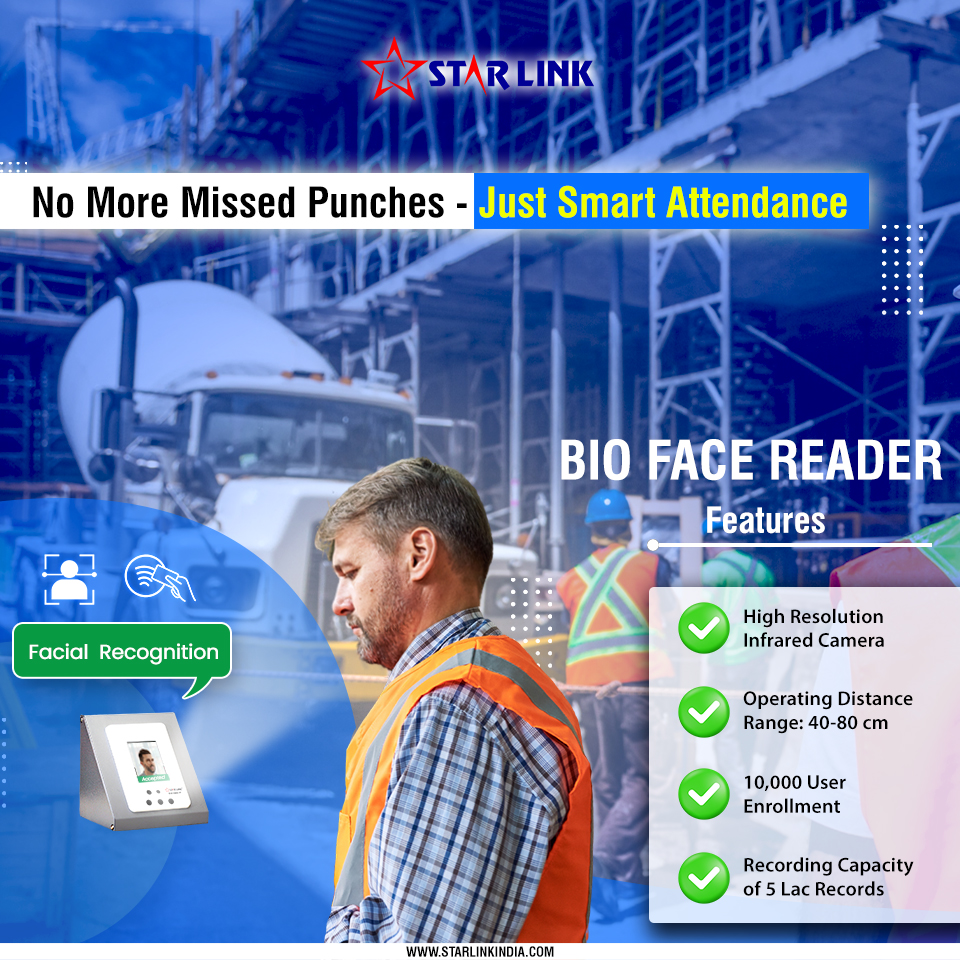 starlinkindia's tweet image. No more missed punches! 👋
Introducing Bio Face Reader:
✔️ IR Camera
✔️ 40–80 cm Range
✔️ 10,000 Users
✔️ 5L Records
Book your demo at 👉 starlinkindia.com
#BioFaceReader #SmartAttendance #StarLink