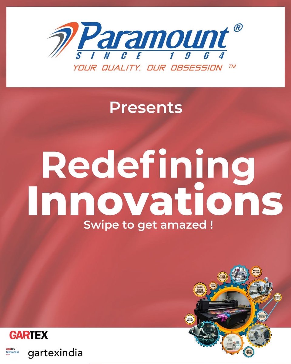 Paramount1964's tweet image. 🚀 Mumbai, are you ready?
Catch Us at @gartex_india  2025!
🧪 i11 Tensile Tester – precision redefined
🤖 AI-powered GSM Tester – no blades, no errors

📍 Booth F22 | Jio World Centre
🗓 22-24 May
#TextileInnovation #AIinTextiles #GSMai #QualityControl