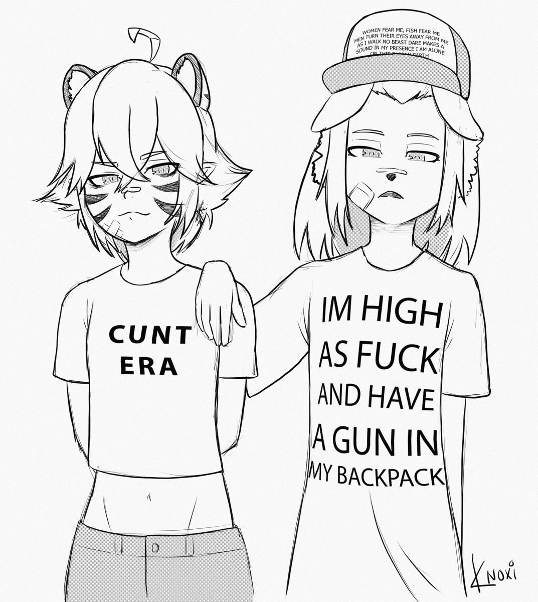 im high as fuck and have a gun in my backpack <a href="/SaberToothTora/">SaberToothTora</a> #taigalust