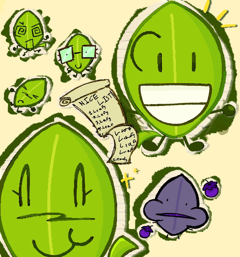 Go my messy leafy doodles…

#leafy #bfdi