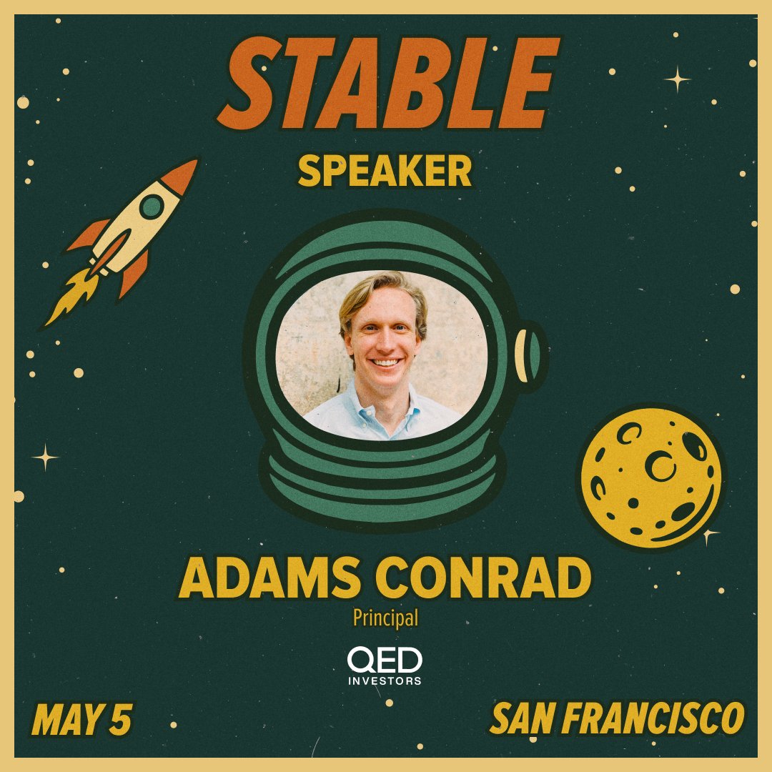 Stable (@getstable_io) on Twitter photo If stablecoins can speed up global money movement, they can unlock new economic growth 🌍
Excited to have <a href="/TheAdamsConrad/">Adams Conrad</a> from @qedinvestors join us at Stable to break down where money movements are headed next.
Apply to attend 👉 getstable.io If stablecoins can speed up global money movement, they can unlock new economic growth 🌍
Excited to have <a href="/TheAdamsConrad/">Adams Conrad</a> from @qedinvestors join us at Stable to break down where money movements are headed next.
Apply to attend 👉 getstable.io