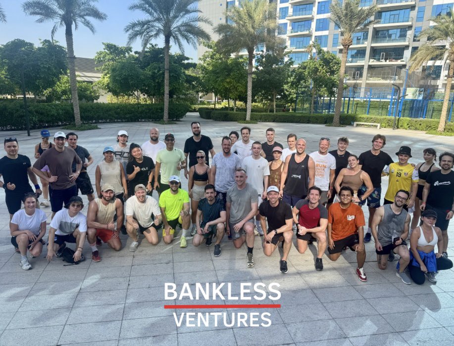 Thanks for joining this morning’s <a href="/BanklessVC/">BanklessVC</a> run at Token2049

🫡🏃💪