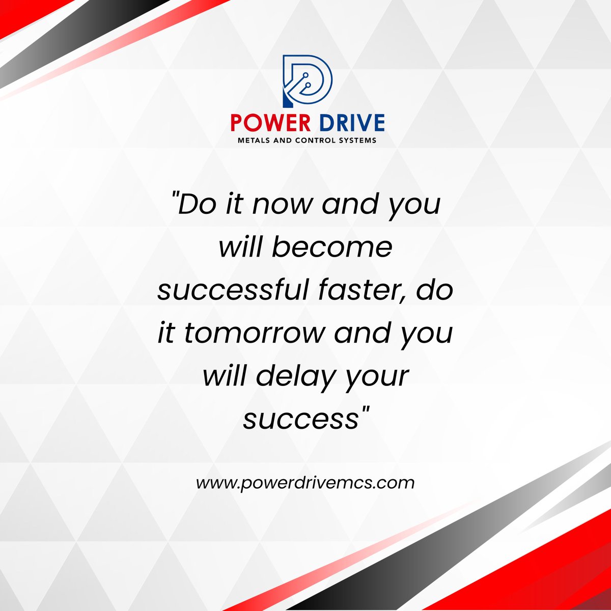 PowerDrive2020's tweet image. Do it now and you will become successful faster, Do it tomorrow and you will delay your success.

Let’s power success — without delay.

#PowerDriveMCS #SuccessStartsNow #NoDelayInSuccess #IndustrialMotivation #DriveYourFuture 

🌐 powerdrivemcs.com