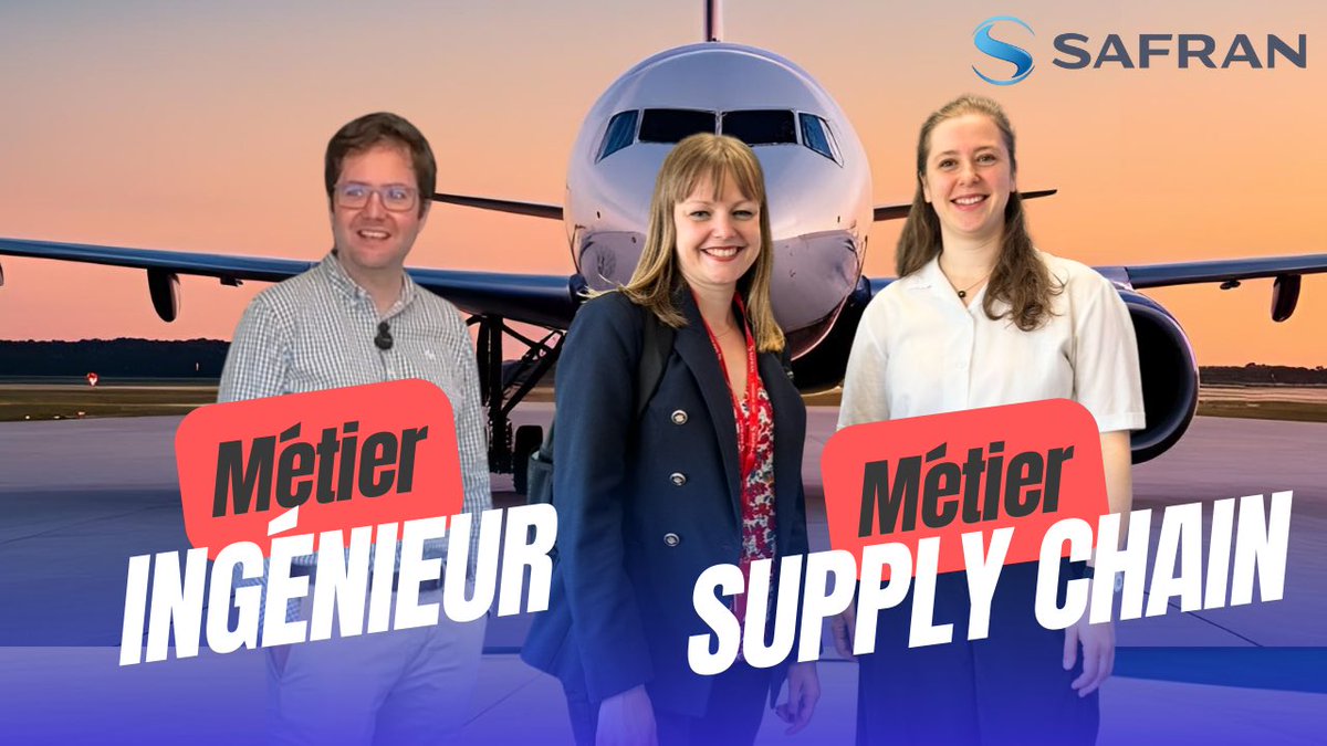 🧐 Ça correspond à quoi d’être ingénieur sur les trains d’atterrissage ? Et de travailler en supply chain ?

📺 Réponses dans ce nouvel épisode de TMAQ Ton Métier Au Quotidien avec <a href="/SAFRAN/">Safran</a> si vous l’avez manqué !✨✈️

#emploi #orientation #aero 

⤵️⤵️⤵️⤵️
youtu.be/NE_f6GJn4PI?si…