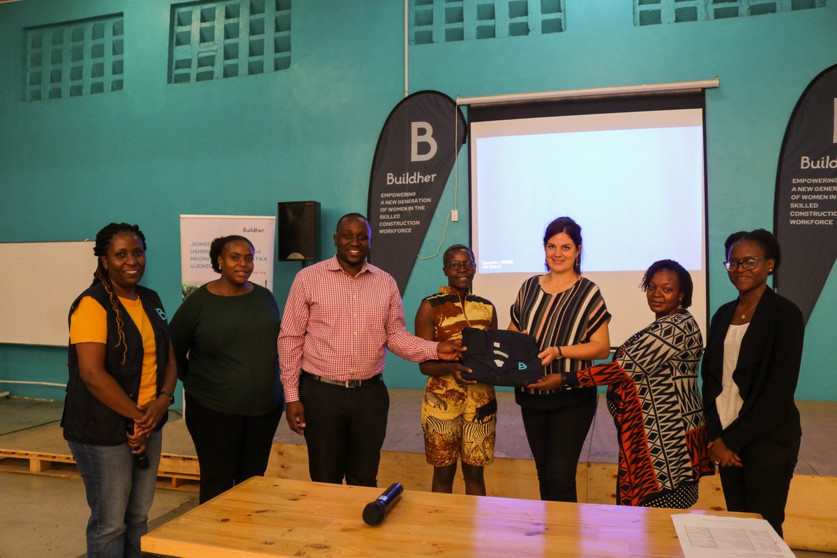 On Monday, Buildher launched the "DUNGA GEAR, KAA RADA! LINDA MBOKA YAKO" campaign! 
50 alumnae received brand-new PPE, thanks to BIWE, as we champion pride, protection, and professionalism in construction.
When women are safe, the industry wins. 
#Buildher #DungaGearKaaRada