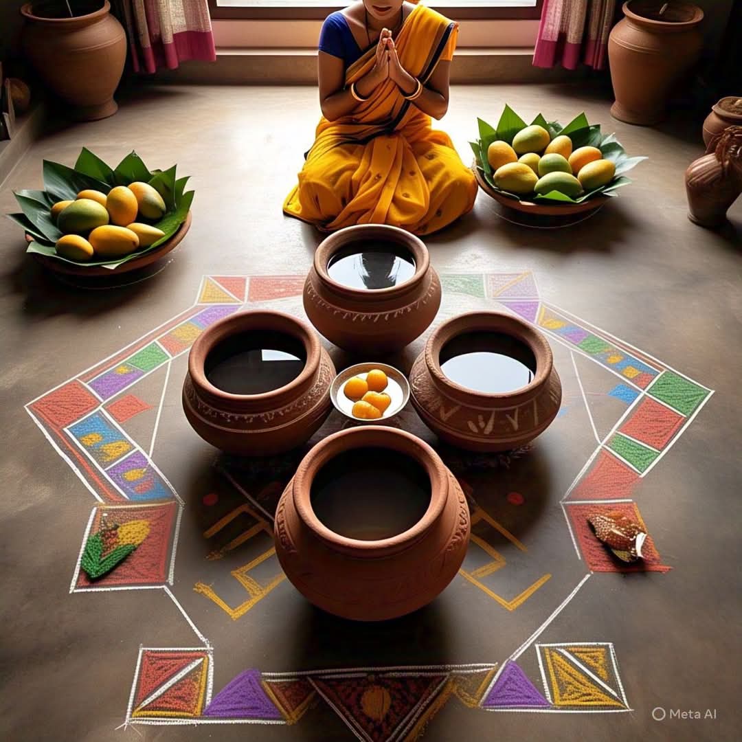 अक्षय तृतीया बहुत प्राचीन त्यौहार है। इस दिन प्रत्येक परिवार में पांच या सात मिट्टी के नये मटके लाते थे। घर में आटे से चौक (ज्यामितीय आलेखन)बनाते,उस चौक में पानी से भरकर घड़े रखे जाते थे। घड़ों के ऊपर पत्तों से बने दोनों में फल आम आदि और पकवान रखे जाते थे। सभी घड़ों को कच्चे सूत
