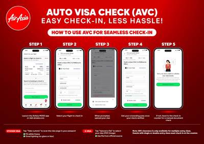 AirAsia has introduced a visa check feature on their app

Currently restricted to multi entry visas only

Will help with reducing workload and queue at check-in counters
