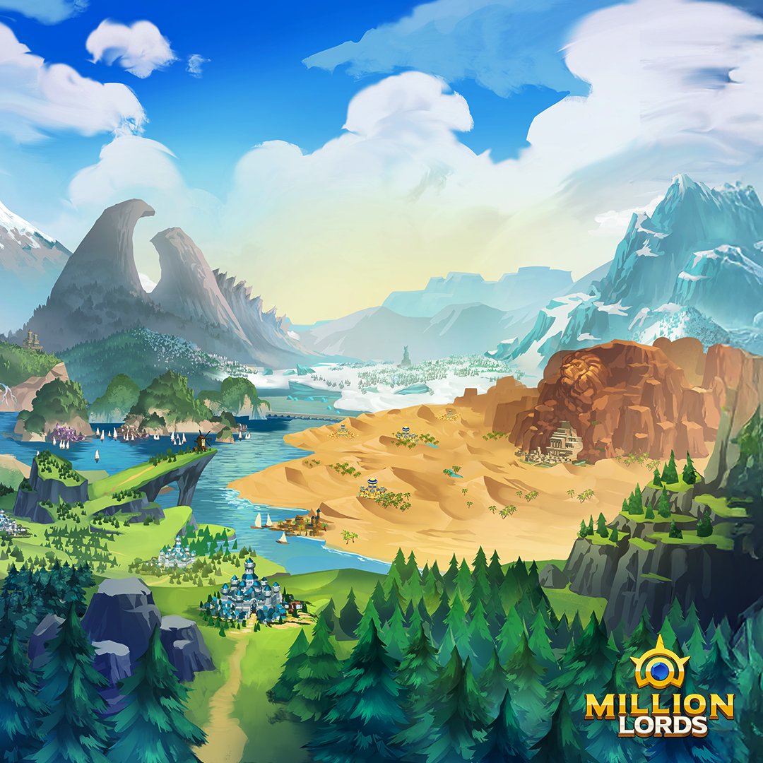 🌍 The Three Lands.
 🌅 Everything the light touches can be your kingdom, if you have the will to claim it. ⚔️👑
___
Join the community today on discord.gg/million-lords