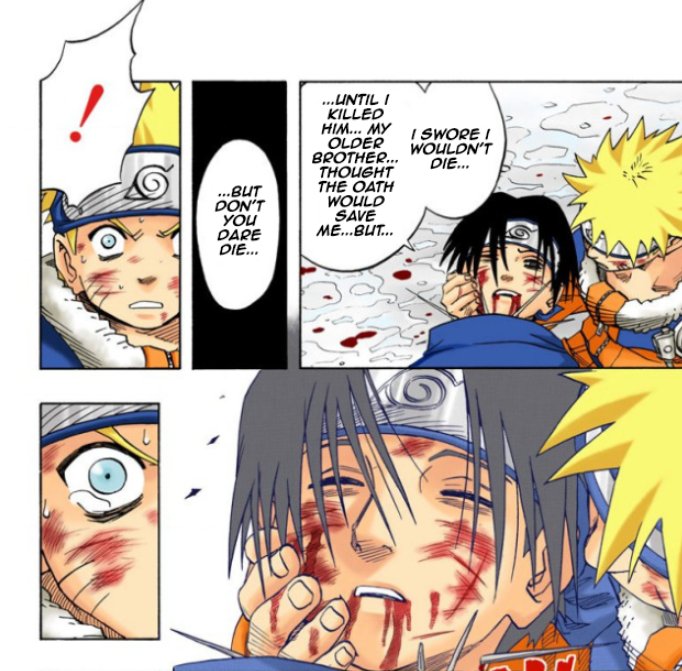 taegguklogist's tweet photo. yeah kishimoto wrote two characters in such a romantic way that you cant believe those two characters arent canon. naruto + sasuke https://t.co/OtgpO5k8e1