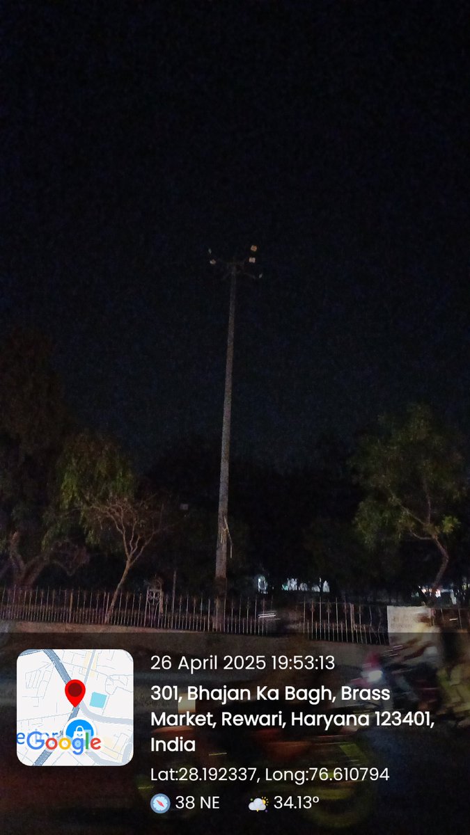 Vivek Yadav (@vivekbhatotia) on Twitter photo आदरणीय <a href="/VipulGoelBJP/">Vipul Goel</a> जी रेवाड़ी नगर परिषद कार्यालय के नजदीक भाड़ावास चौक पर रात के समय अंधेरा रहता है। यहां चौक पर लगी हाईमास्ट लाईट कुछ दिनों से बंद हैं। यह शहर का व्यस्त चौक है <a href="/ulbharyana/">Directorate of Urban Local Bodies, Haryana</a> कृपया जल्द ठीक कराने की कृपा करें <a href="/cmohry/">CMO Haryana</a> <a href="/DC_Rewari/">DC Rewari</a> आदरणीय <a href="/VipulGoelBJP/">Vipul Goel</a> जी रेवाड़ी नगर परिषद कार्यालय के नजदीक भाड़ावास चौक पर रात के समय अंधेरा रहता है। यहां चौक पर लगी हाईमास्ट लाईट कुछ दिनों से बंद हैं। यह शहर का व्यस्त चौक है <a href="/ulbharyana/">Directorate of Urban Local Bodies, Haryana</a> कृपया जल्द ठीक कराने की कृपा करें <a href="/cmohry/">CMO Haryana</a> <a href="/DC_Rewari/">DC Rewari</a>