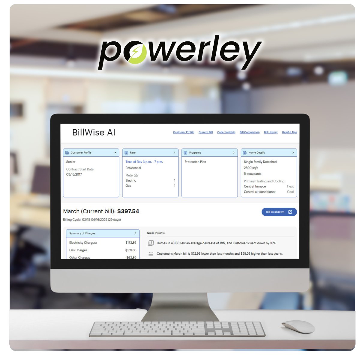 We’re excited to introduce BillWise AI, the first and only solution that seamlessly integrates both a consumer-facing web portal and a CSR-focused dashboard for #utility bills.

Read the full press release: powerley.com/billwise-ai/

Learn more:
powerley.com/billwiseai

#powerley