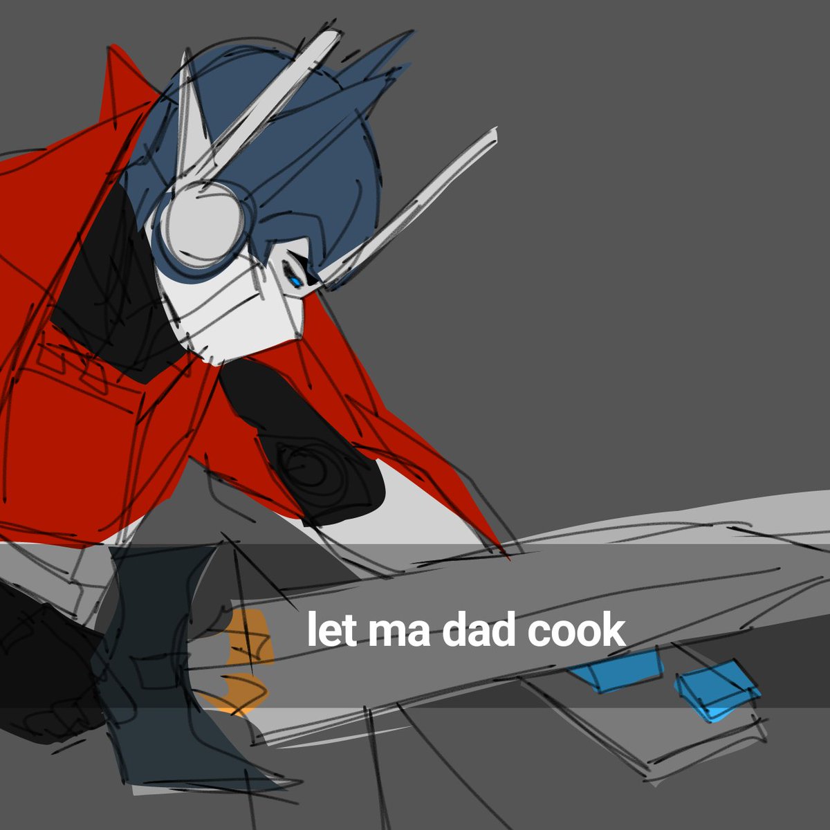Mike_md_bk's tweet photo. "Let him cook" bee said #transfomer #Transformersprime #OptimusPrime #Memes #shitpost #tfp https://t.co/fLO2qPxoWZ