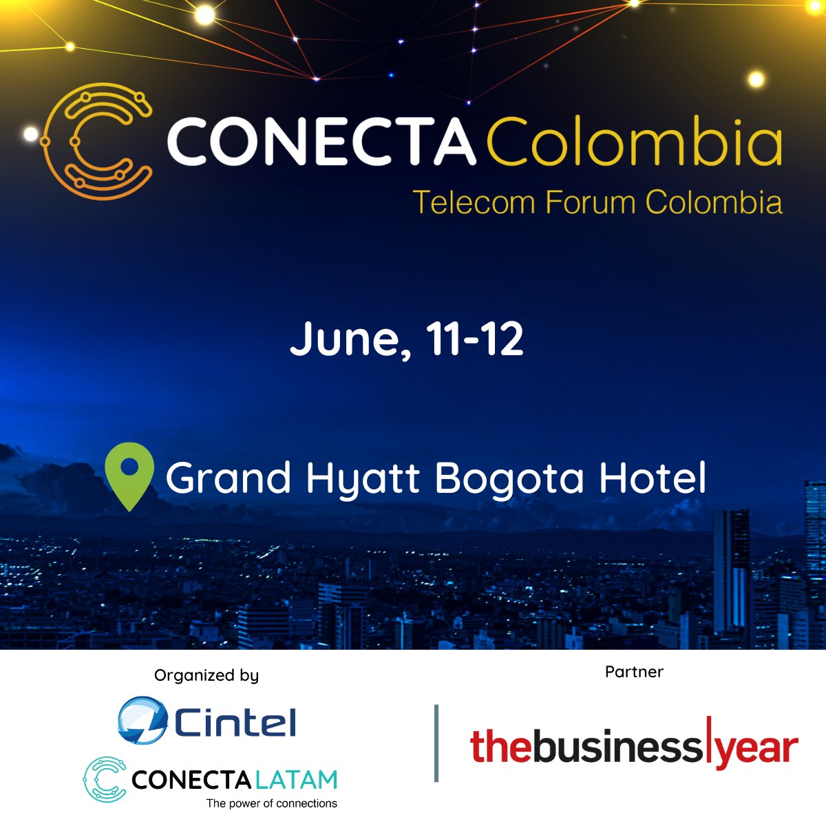 Join us at #ConectaColombia 2025!

We invite you to be part of a unique experience in #telecommunications on June 11-12 in Bogotá. Attendees will enjoy the opportunity to connect with industry leaders and explore new trends and innovations.

Take advantage of a 15% discount with