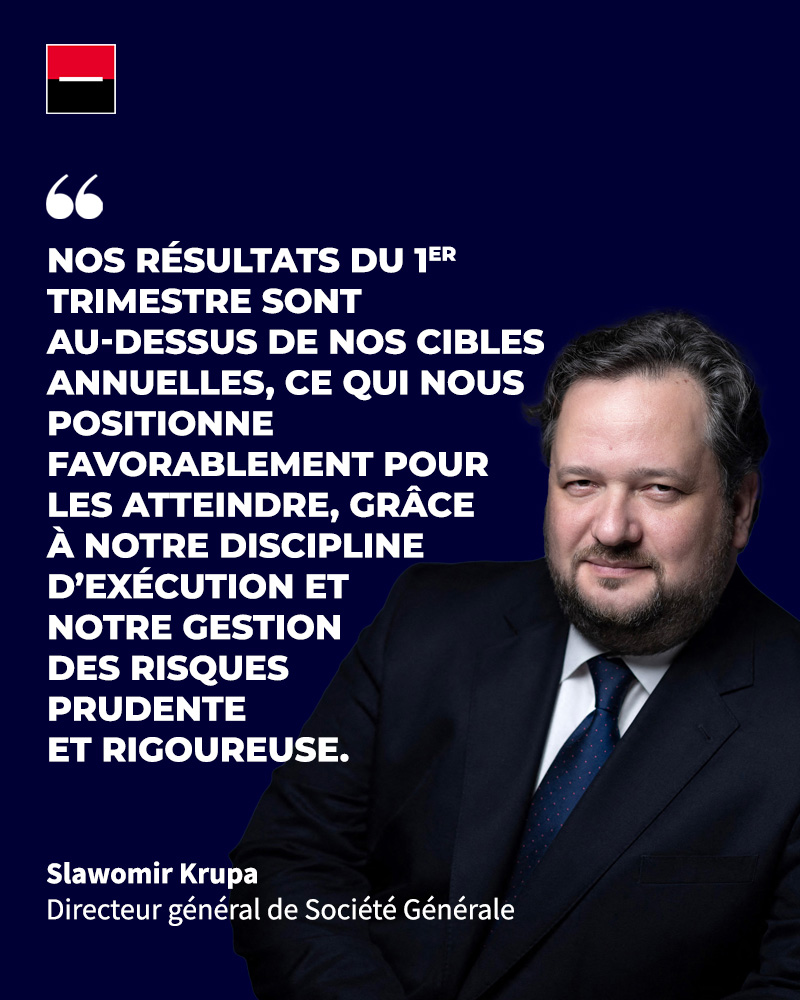 $GLE Société Générale publie ses résultats du premier trimestre 2025. Pour plus d'informations, rendez-vous sur notre site web ➡️ so.ge/resultats