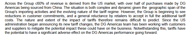 Very grim update from #IGR in regards to the impact of the Chinese tariffs.