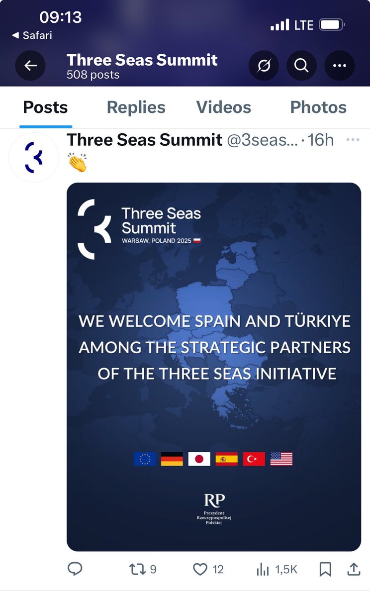 #Varşova da yapılan 3 Deniz Zirvesine nihayet #İspanya ile beraber Stratejik partöner olarak katılmışız. Basınımızda tık yok. <a href="/MFATurkiye/">Turkish MFA</a> <a href="/herkesicinCHP/">CHP 🇹🇷</a> <a href="/cnnturk/">CNN TÜRK</a> <a href="/gazetesozcu/">Sözcü</a> <a href="/frkkymkc/">Faruk Kaymakcı</a> <a href="/selinsayekboke/">Selin Sayek-Böke🇹🇷</a> <a href="/setavakfi/">SETA</a>