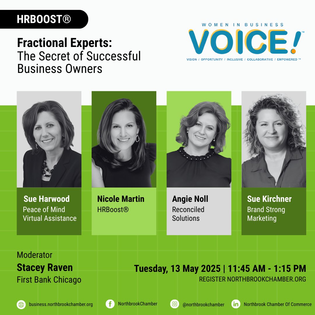 Ready to grow your business smarter, not harder? 
Join us for a powerhouse panel featuring Nicole Martin from HRBoost and other industry leaders! Learn how fractional experts can become the ultimate partners in your success story. 

✅ Discover the key differences between a