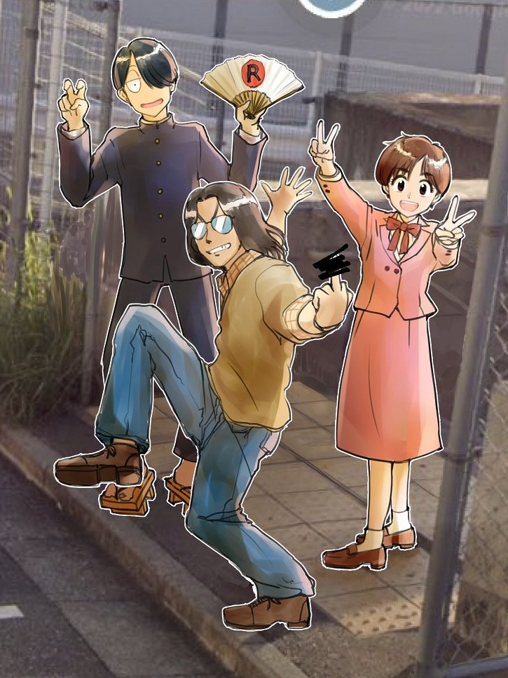 #今月描いた絵を晒そう
何故か1980年代 究極超人あ～ると攻殻機動隊 