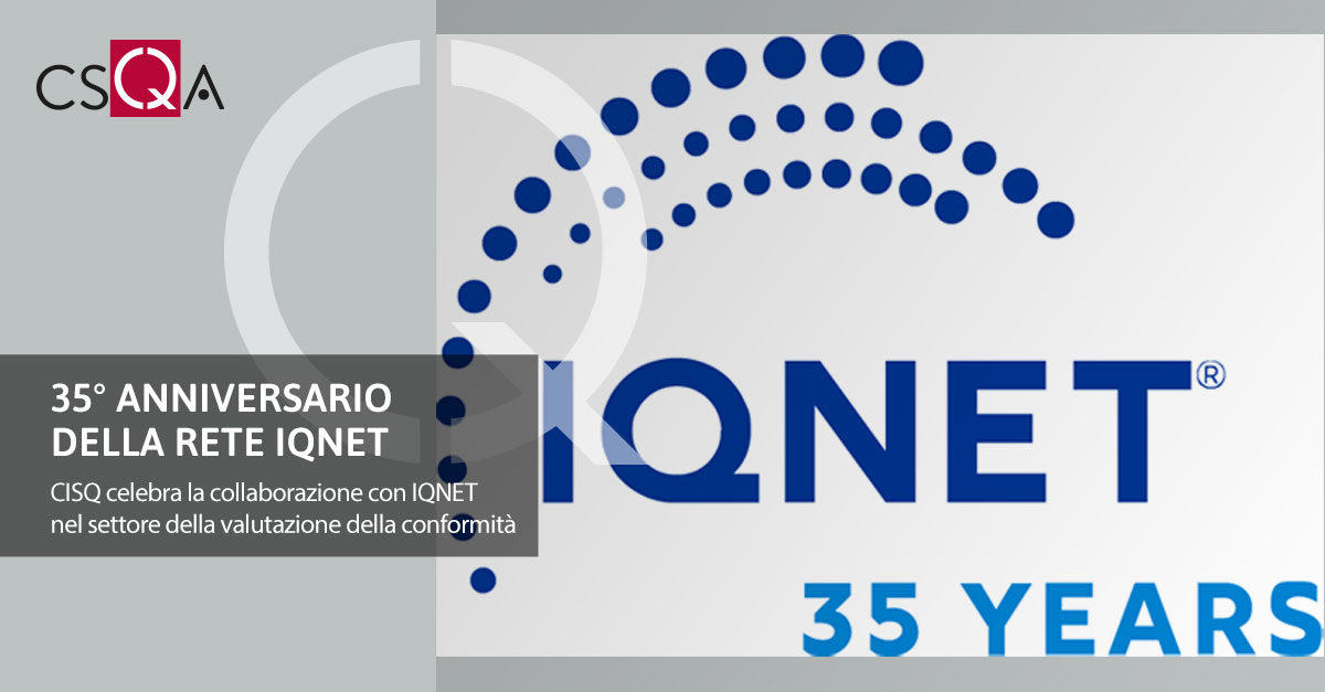 CSQACert's tweet image. #CSQA, insieme a #CISQ, celebra il 35° anniversario della rete #IQNET

▶️tinyurl.com/ppj9yxpe◀️

IQNET è impegnata nel settore della valutazione della #conformità e conta oggi 36 membri

#valutazionedellaconformità #ISOstandards #sistemidigestione #35anniIQNET