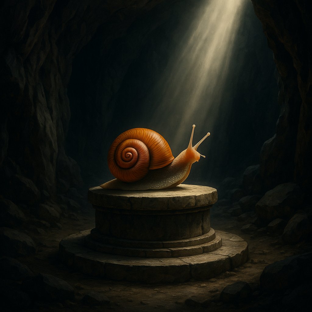 colorfulsnailIO's tweet photo. GM!!! 🐌Hidden deep within the cave, the snail was not just a creature… but the sacred relic everyone was searching for. A symbol of patience, time, and forgotten power. 
#NFT #DigitalArt #SnailLegend #SnailGlow #Snail #Colorfulsnail #NFT #NFTCommunity #NFTCollection #Web3 https://t.co/V5Ht136vJm