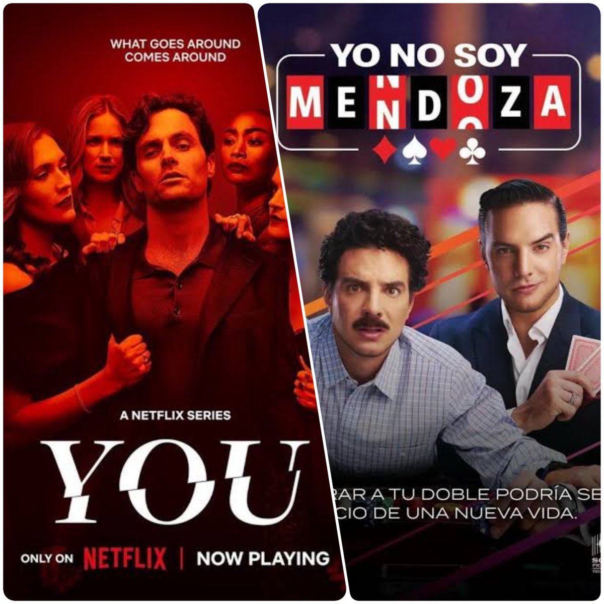 AlvaroCueva's tweet photo. "Yo no soy Mendoza" y "You" de Netflix: https://t.co/m4Jn7opOPF @Netflix @NetflixLAT #YoNoSoyMendoza #Netflix #Colombia #Mexico #serie #telenovela #series #telenovelas #You #YouNetflix #Youseason5 #YouFinale #crítica #review #reseña #recomendacion #TV #television #alvarocueva https://t.co/ttDP2xou3b