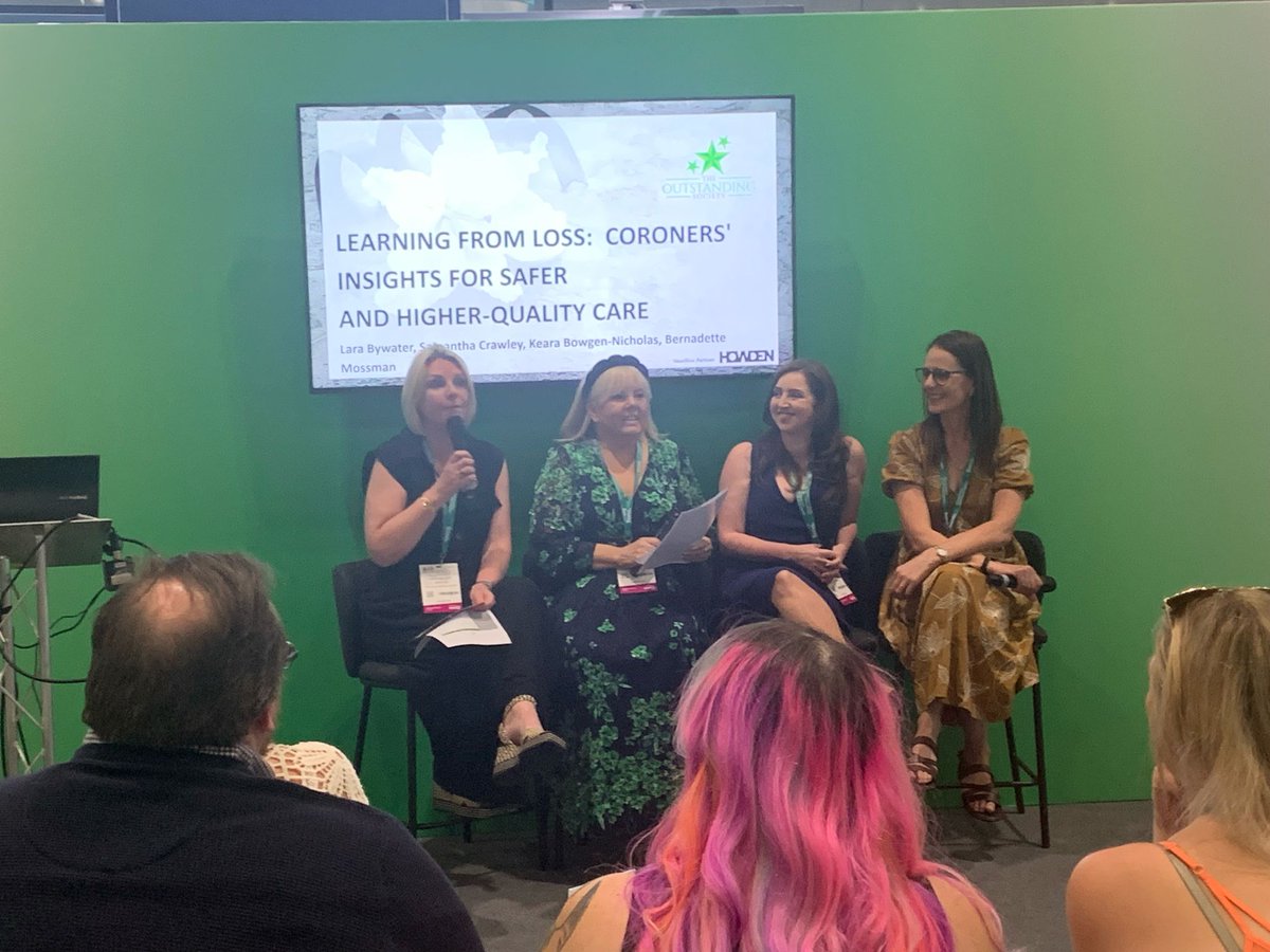 Session 3 of Day <a href="/CareShow/">Care Show</a> London is starting now in the OS Learning Lounge stand T2

Learning from loss: coroners' insights for safer and higher-quality care where Directors Lara and Samantha are joined by Bernadette Mossman from <a href="/VidaHealthcare1/">Vida Healthcare</a> and Keara Bowgen-Nicholas, from