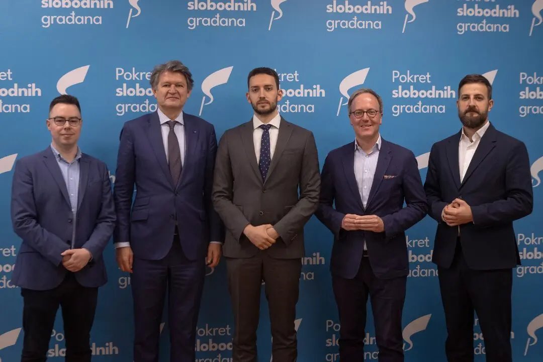 👉 Helmut Brandstätter, Rapporteur for the Western Balkans of the Renew Group in the European Parliament, and Dominik Oberhofer, Member of the Austrian Parliament and Member of the Foreign Affairs Committee, visited the Free Citizens' Movement.
