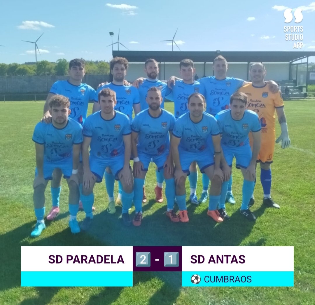 🏆 𝕊𝔼𝔾𝕌ℕ𝔻𝔸 𝕊𝔼ℕ𝕀𝕆ℝ | 𝕏𝕠𝕣𝕟𝕒𝕕𝕒 𝟚𝟠

⚽ 𝗦𝗗 𝗣𝗔𝗥𝗔𝗗𝗘𝗟𝗔 𝘃𝘀 𝗦𝗗 𝗔𝗡𝗧𝗔𝗦

📆 SÁBADO 26 DE ABRIL
⏱️ 17:30:00H
🏟️ O GANDARÓN

#OComezoDoutraHistoria
#DeputaciónDeLugo
#ParqueCentralDeGalicia
#AntasDeUllaCentroXeograficoDeGalicia

💙 #SDAntas 💙