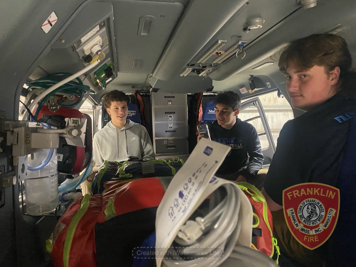 The FHS Senior Project Students had a great tour of Boston MedFlights Mansfield facility. Boston MedFlight is the closest air ambulance for the Franklin Fire Department. Thank you for a great tour. 🚑🚒🚁   ⁦<a href="/bostonmedflight/">Boston MedFlight</a>⁩ ⁦<a href="/FranklinMAfire/">Franklin Fire</a>⁩