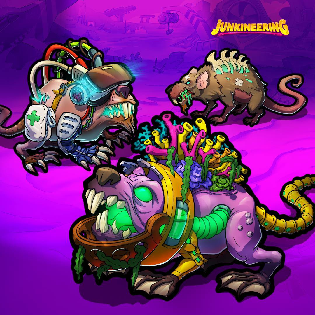Junkineering Rats 🐀 
Mutated, armed, and weirdly organized.